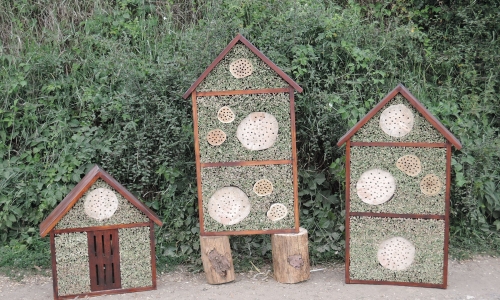 Hmyzí hotely a motýlí domek do přírodní zahrady